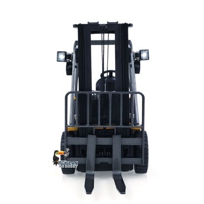 TOUCAN RC HOBBY HUINA 1/50 Electric Remote Control Forklift 9925 Mini Warehouse RC Model Desktop Level Light Sound Effect Battery