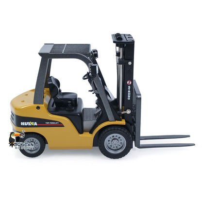 TOUCAN RC HOBBY US Stock HUINA 1/50 Electric Remote Control Forklift 9925 Mini Warehouse RC Model Desktop Level Light Sound