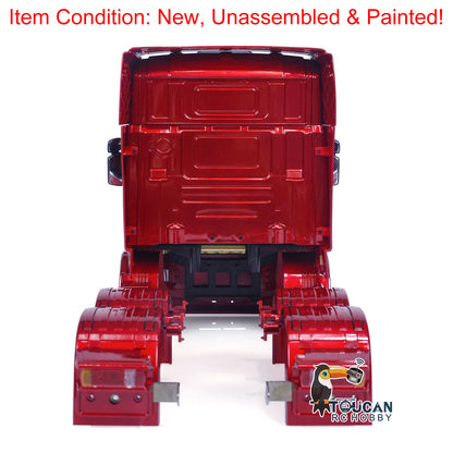 TOUCAN RC HOBBY HHRC Hobby RC Car Body Shell High-roof Cabin for 6x6 6x4 1/14 Remote Control Tractor Truck Construction Vehicle DIY Model