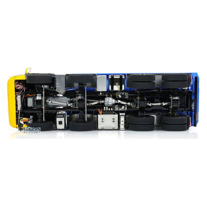 TOUCAN RC HOBBY LXY G88 1/14 Metal 8x8 RC Hydraulic Roll On Off Dump Truck PNP U-Shaped High Bucket 3 Speed Transmission Differential Lock Light Sound ST8 Controller for Construction Collectors