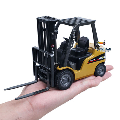 TOUCAN RC HOBBY US Stock HUINA 1/50 Electric Remote Control Forklift 9925 Mini Warehouse RC Model Desktop Level Light Sound