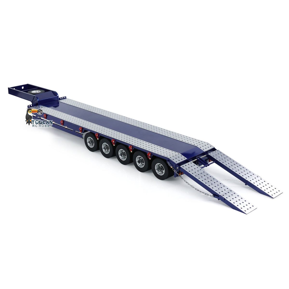 TOUCAN RC HOBBY HHG Model 5-Axle Metal Semi Trailer for 1/14 RC Tractor Truck Remote Control Dumper Tipper Cars DIY Simulation Vehicle Models