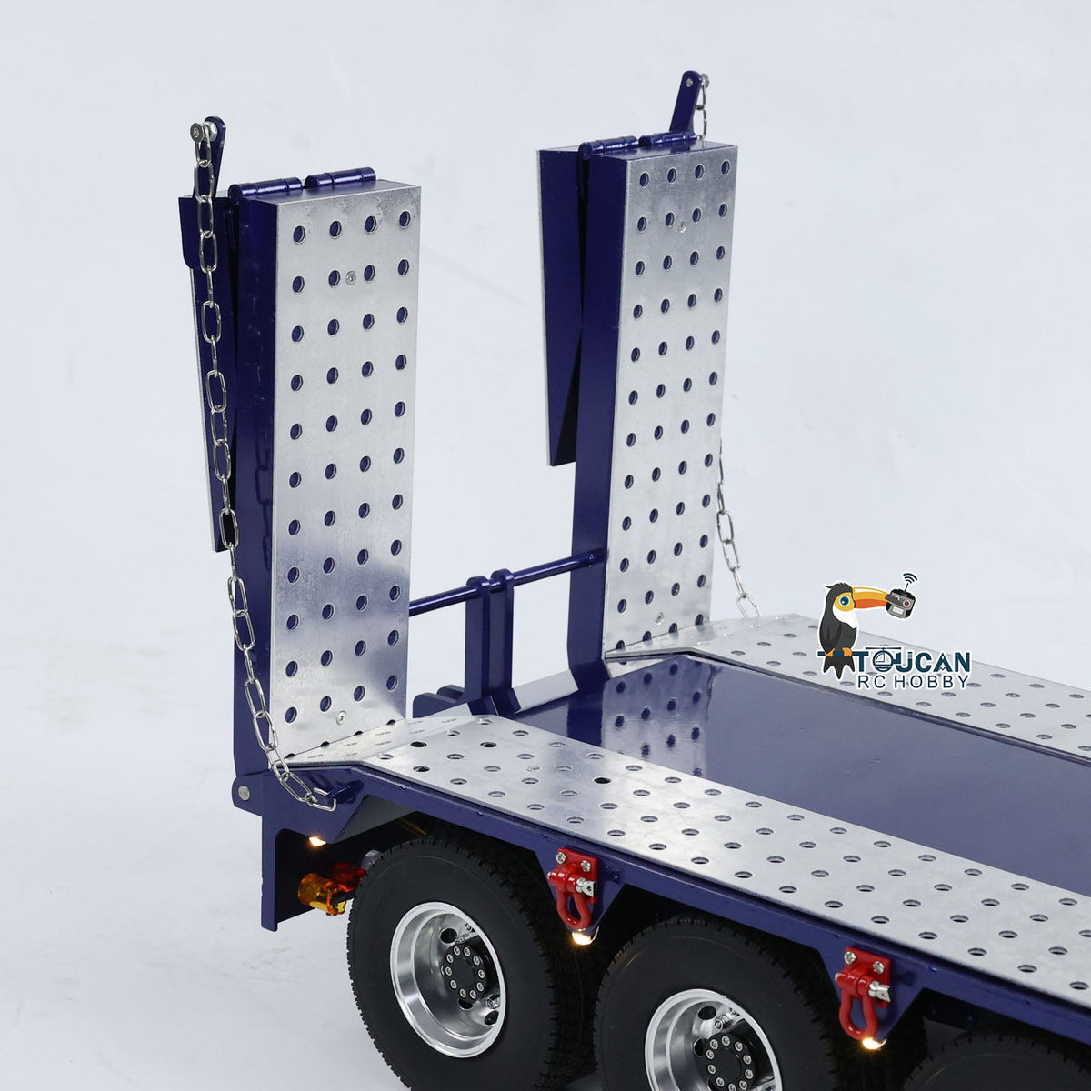 TOUCAN RC HOBBY HHG Model 5-Axle Metal Semi Trailer for 1/14 RC Tractor Truck Remote Control Dumper Tipper Cars DIY Simulation Vehicle Models