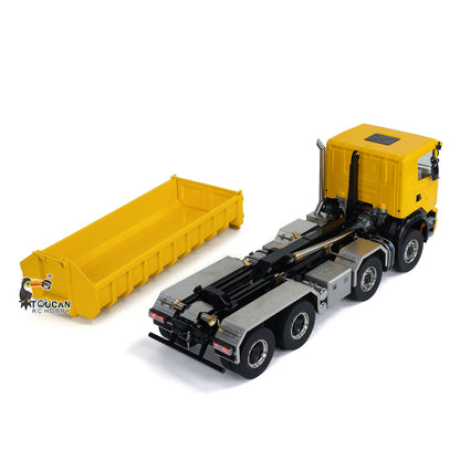 TOUCAN RC HOBBY LXY 1/14 8x8 RC Hydraulic Full Dump Truck Roll On Off Dumper Trucks 3-speed Transmission Differential Lock Axles Motor Servo ESC