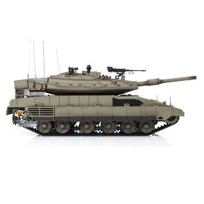 TOUCAN RC HOBBY Heng Long 1/16 RC Kampfpanzer IDF Merkava IV 3958 ferngesteuerter Militärpanzer Infrarot-Kampf BB-Schussfunktion Rauch zwei Akkus