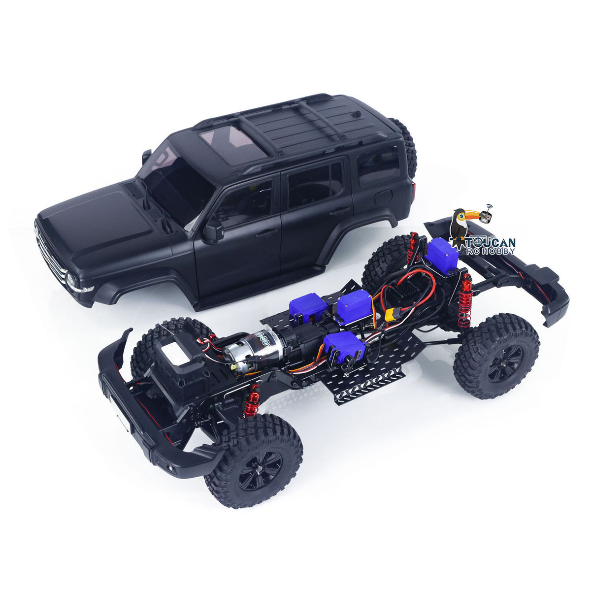 TOUCAN RC HOBBY Traction Hobby 1/8 Tank300 RC Off-Road Vehicle Hard Shell 4WD 2WD Electric Remote Control Climbing Car Crawler Axle Lock 2Speed