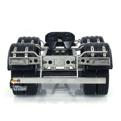 TOUCAN RC HOBBY LXY 1/14 2 Axles Metal Trailer with Fifth-wheel Traction for LESU RC Car Truck Radio Controlled Vehicle Simulation Model