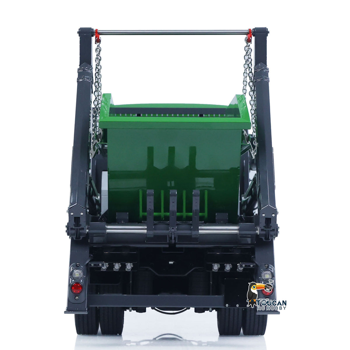 TOUCAN RC HOBBY LESU Z0068 1/14 Metal 4x4 Hydraulic Swing Arm Garbage Vehicle 3 Speed Transmission Lock Differential Axles for Backyard Fun