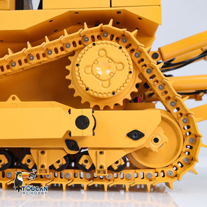 TOUCAN RC HOBBY JDModel DXR2 1/14 Metal RC Hydraulic Bulldozer Remote Controlled Earth Moving Machine Model JDM-201 New Sound System Light ST8 Remote Controller Motor