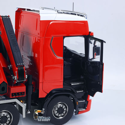 TOUCAN RC HOBBY LXY 10x10 Metal 1/14 RC Hydraulic Flatbed Timber Construction Vehicle 770S Car Model 5-Axles Remote Control Crane Dumper Truck