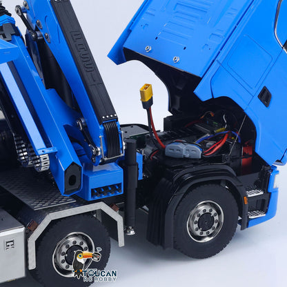 TOUCAN RC HOBBY LXY 770S Metal 1/14 10x10 RC Hydraulic Crane Full Dump Truck Lorry Car Frsky XE Lite Light Sound Painted Model