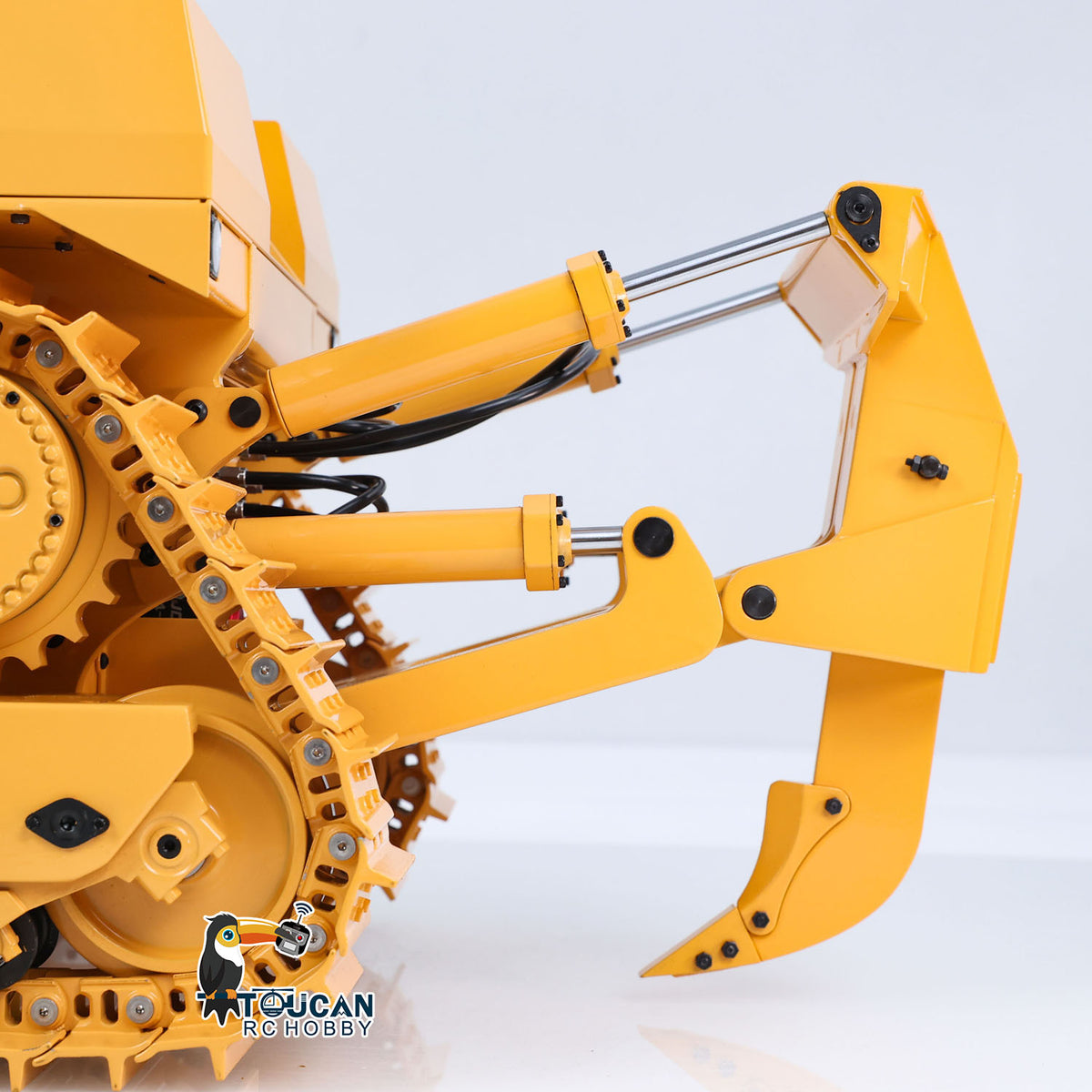TOUCAN RC HOBBY JDModel DXR2 1/14 Metal RC Hydraulic Bulldozer Remote Controlled Earth Moving Machine Model JDM-201 New Sound System Light ST8 Remote Controller Motor