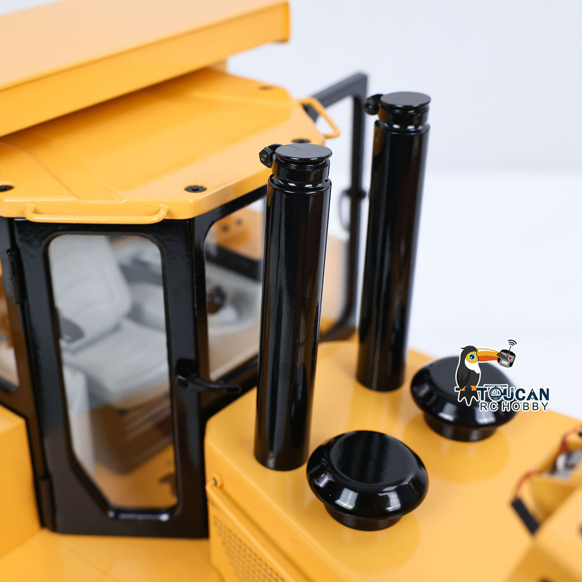 TOUCAN RC HOBBY JDModel DXR2 1/14 Metal RC Hydraulic Bulldozer Remote Controlled Earth Moving Machine Model JDM-201 New Sound System Light ST8 Remote Controller Motor
