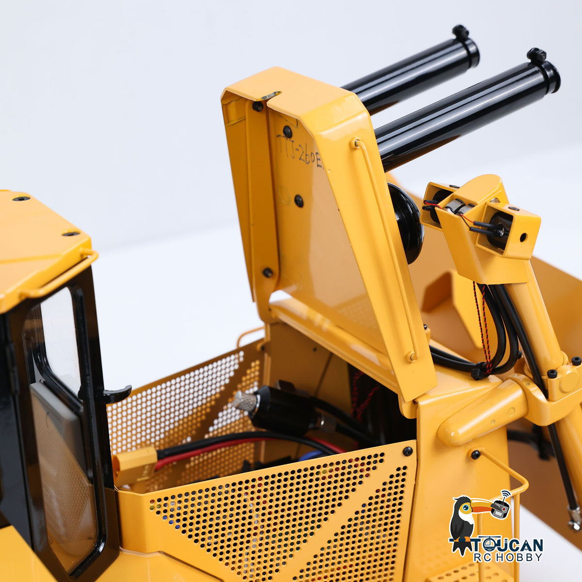 TOUCAN RC HOBBY JDModel DXR2 1/14 Metal RC Hydraulic Bulldozer Remote Controlled Earth Moving Machine Model JDM-201 New Sound System Light ST8 Remote Controller Motor