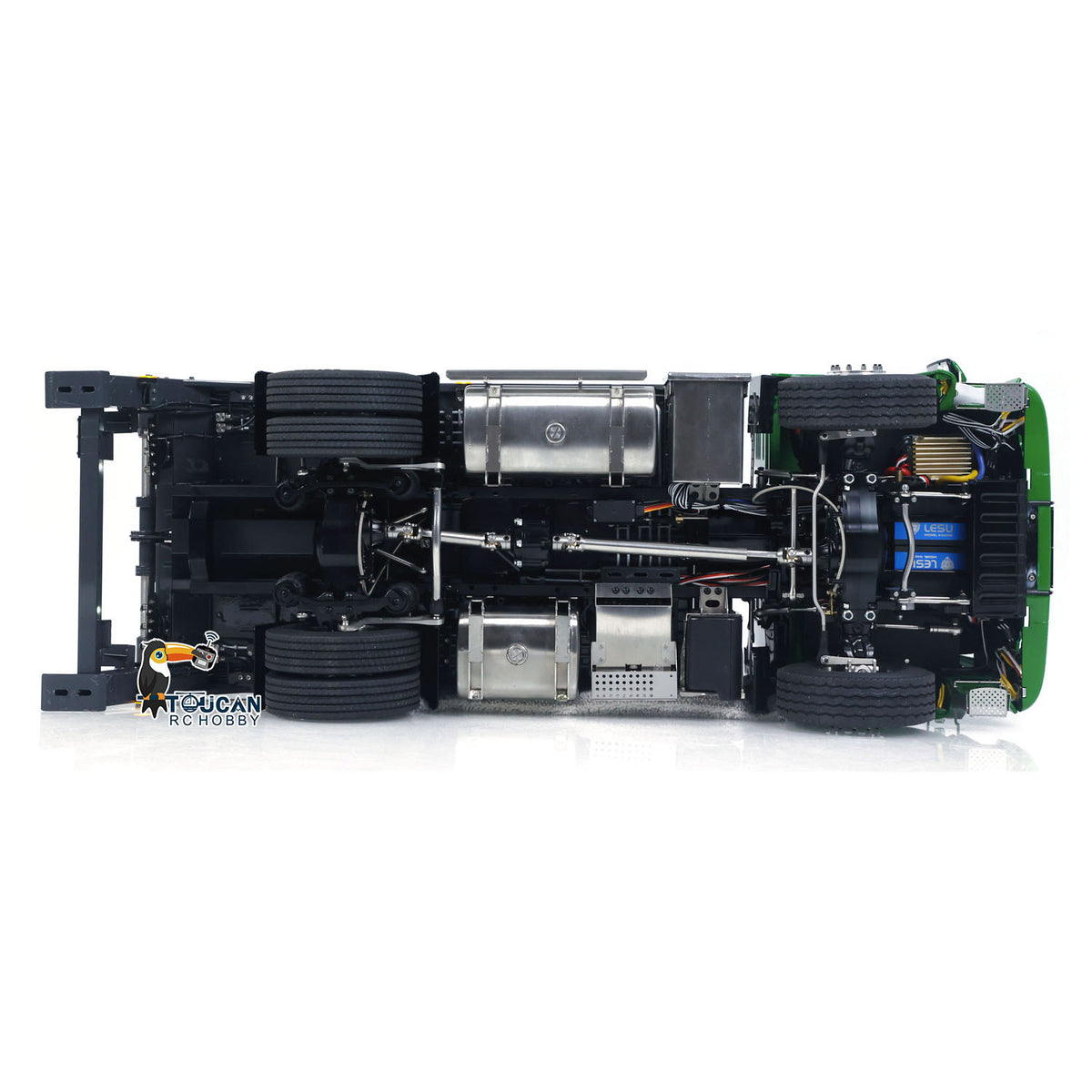 TOUCAN RC HOBBY LESU Z0068 1/14 Metal 4x4 Hydraulic Swing Arm Garbage Vehicle 3 Speed Transmission Lock Differential Axles for Backyard Fun