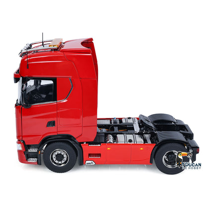 TOUCAN RC HOBBY LXY Metal Chassis Fifth Wheel 4X4 1/14 3Speed Radio Control Tractor Truck 770S Axle Locks Brushed ESC Motor Light System No Battery