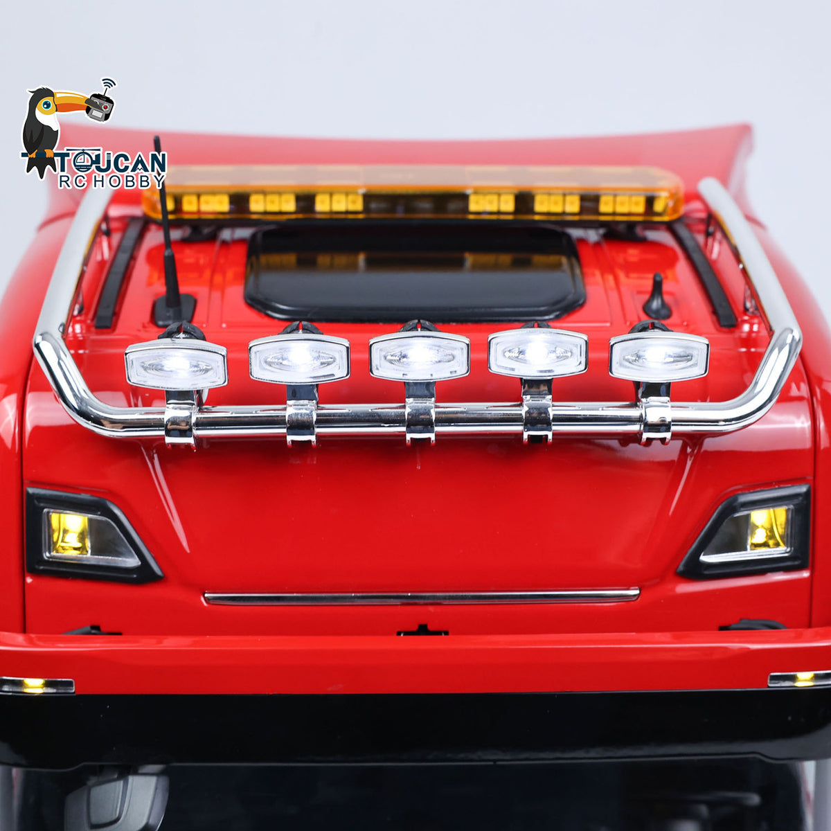 TOUCAN RC HOBBY LXY Metal Chassis Fifth Wheel 4X4 1/14 3Speed Radio Control Tractor Truck 770S Axle Locks Brushed ESC Motor Light System No Battery