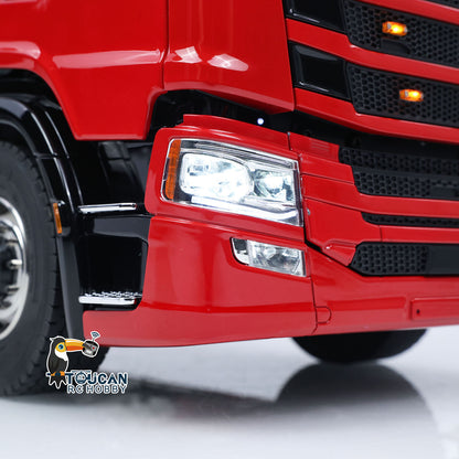 TOUCAN RC HOBBY LXY Metal Chassis Fifth Wheel 4X4 1/14 3Speed Radio Control Tractor Truck 770S Axle Locks Brushed ESC Motor Light System No Battery