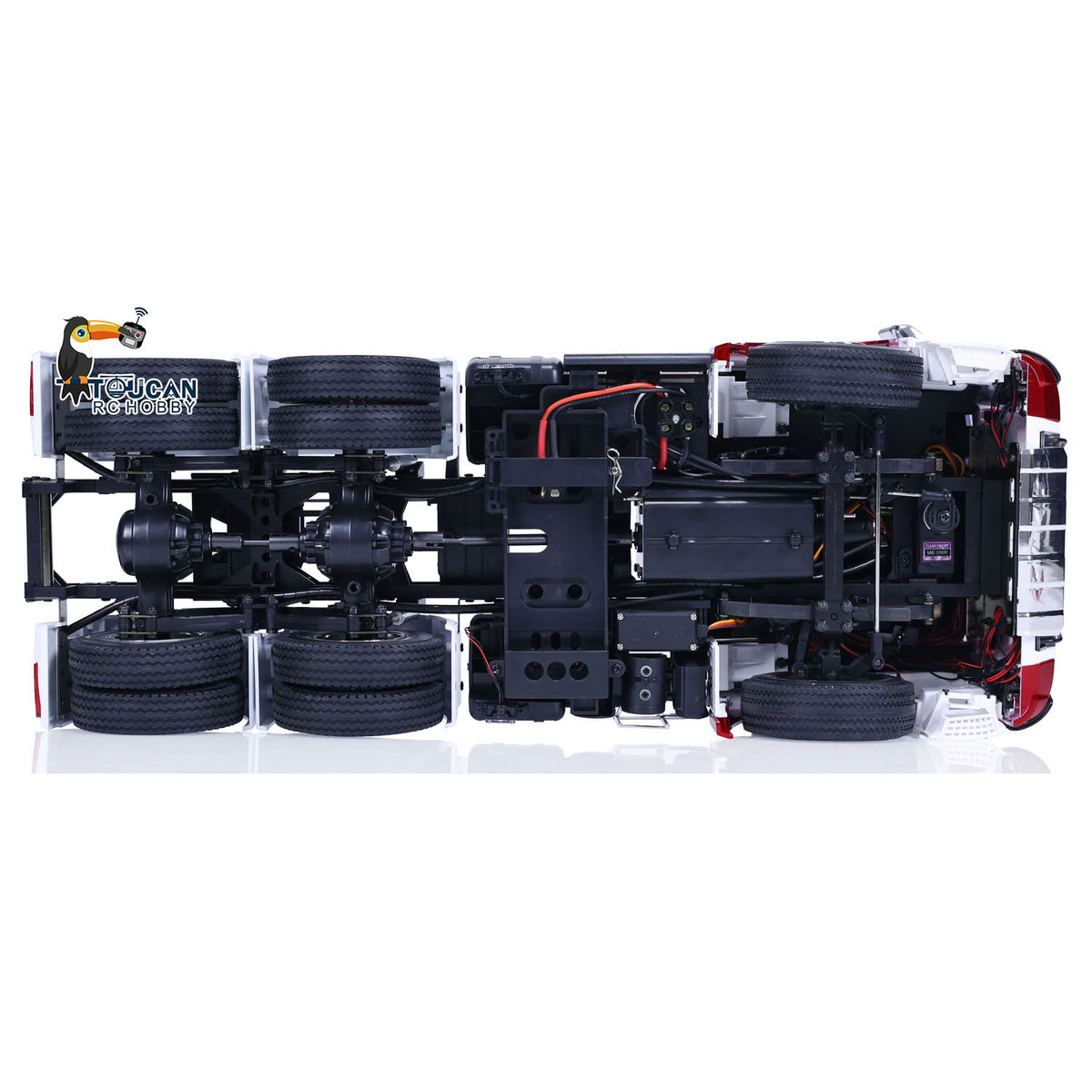 TOUCAN RC HOBBY HHRC Customized 1/14 6x4 RC Tractor Truck 3363 Remote Control Car Painted Assembled Model Lights Optional Versions