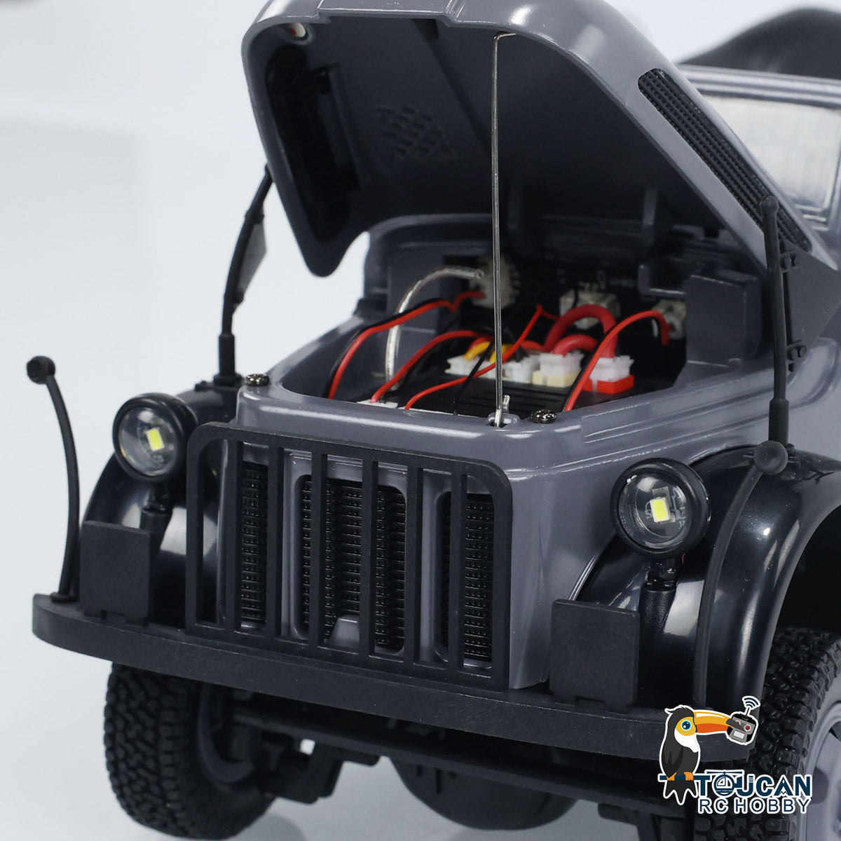TOUCAN RC HOBBY 1/18 Heng Guan4-51 4x4 RC Command Vehicles 4WD Radio Control Off-road Car Model UPgraded Version Sound Light Smoke Unit ESC Servo Motor