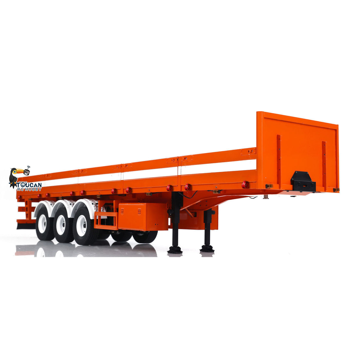 TOUCAN RC HOBBY LXY 3 Axles 1/14 Metal Semi Trailer for Remote Control Tractor Truck Lorry RC Hydraulic Dump Trucks DIY Painting Assembled Model