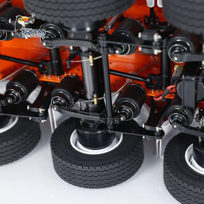 TOUCAN RC HOBBY LXY 3 Axles 1/14 Metal Semi Trailer for Remote Control Tractor Truck Lorry RC Hydraulic Dump Trucks DIY Painting Assembled Model