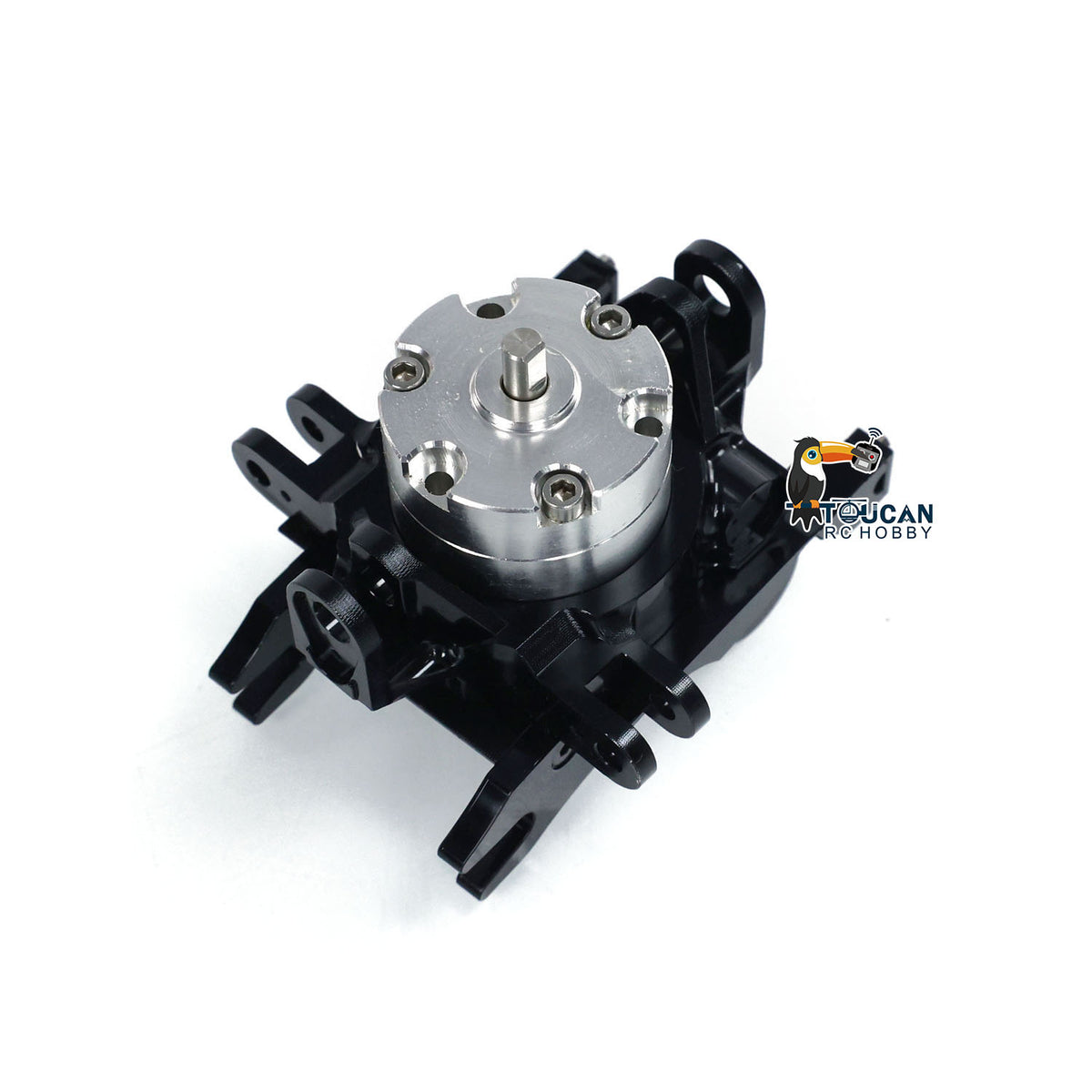 TOUCAN RC HOBBY 1/14 Hydraulic Metal Hammer Quick Release Coupler Metal Wrist for LESU RC Excavator B0001 374F Unassembled Unpainted DIY Parts