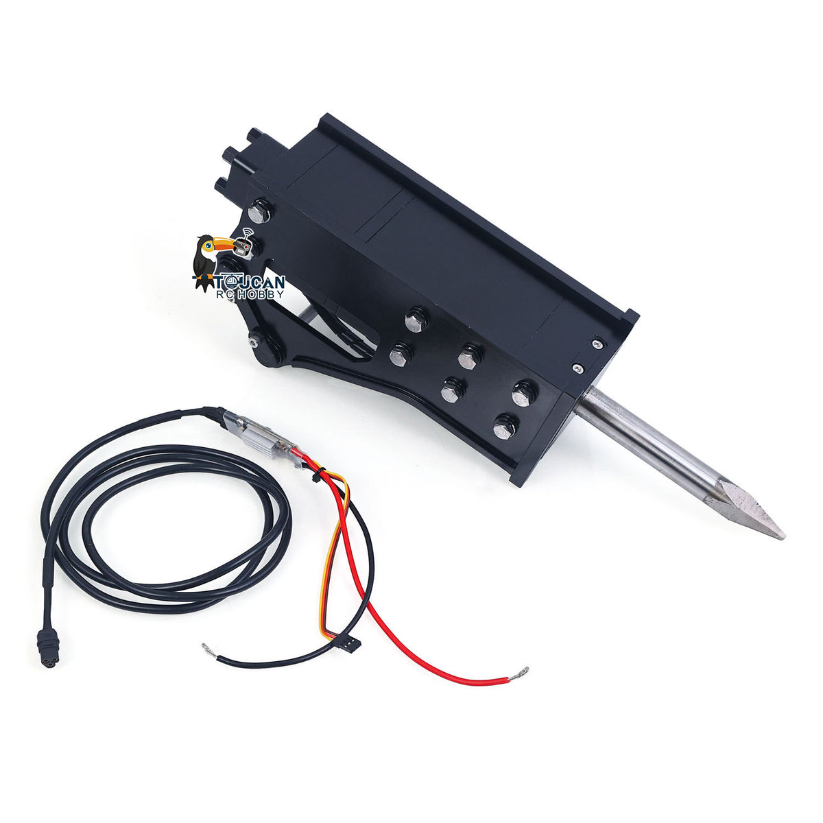 TOUCAN RC HOBBY New Product Metal Hydraulic Shear Electric Hammer Bucket for 1/12 RC Hydraulic Digger C395 LR976  Remote Control Construction Vehicles Excavator