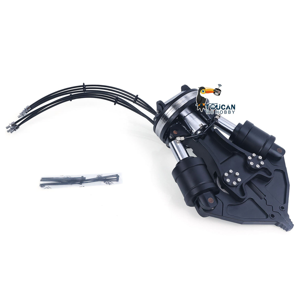 TOUCAN RC HOBBY New Product Metal Hydraulic Shear Electric Hammer Bucket for 1/12 RC Hydraulic Digger C395 LR976  Remote Control Construction Vehicles Excavator