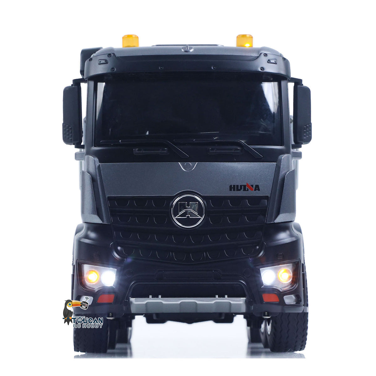 TOUCAN RC HOBBY HUINA 1/14 Remote Control Dump Truck 12CH RC Tipper Finished Model RTR Light Sound Effects Radio USB Charging Cable