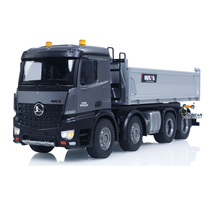 TOUCAN RC HOBBY US Stock HUINA 1/14 Remote Control Dump Truck 12CH RC Tipper Finished Model RTR Light Sound Effects Radio USB Charging Cable