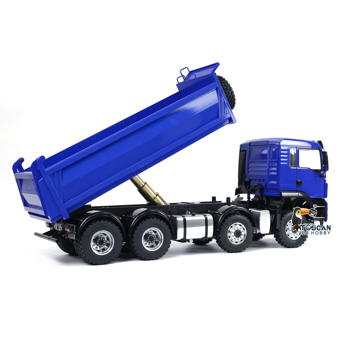 TOUCAN RC HOBBY LESU 1/14 8x8 Metal Hydraulic RC Dump Truck 20130011 RTR Tipper Model FlySky I6S Radio Controller 2 Speed Transmission Brushless Motor Sound System