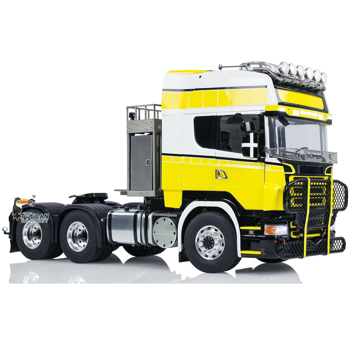 TOUCAN RC HOBBY LESU 1/14 6x6 RC Tractor Truck Metal Chassis G-6181 Equipment Rack Cars Model