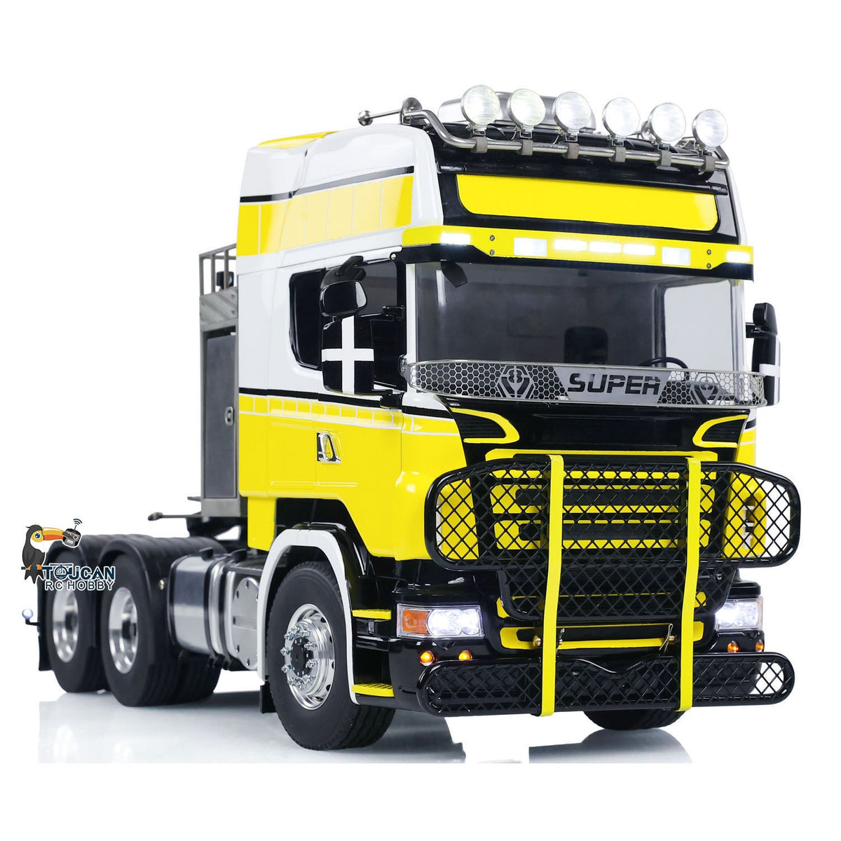 TOUCAN RC HOBBY LESU 1/14 6x6 RC Tractor Truck Metal Chassis G-6181 Equipment Rack Cars Model