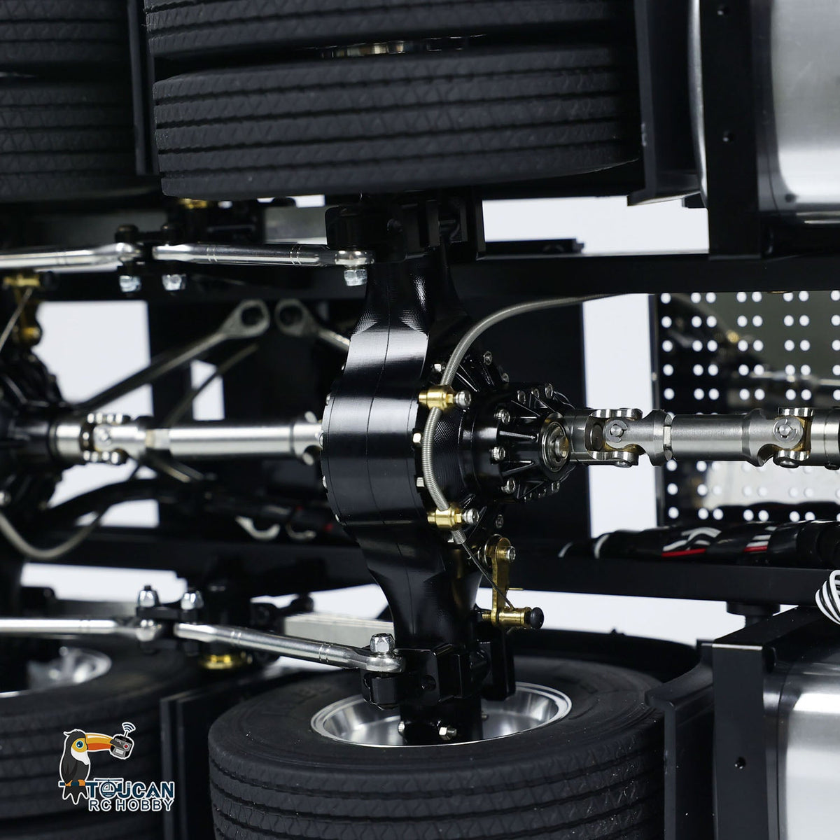 TOUCAN RC HOBBY LESU 1/14 6x6 RC Tractor Truck Metal Chassis G-6181 Equipment Rack Cars Model