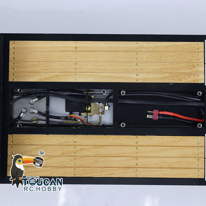1/14 Metal LESU A0020 RC Trailer Hydraulic Lifting Tailboard Electric Landing Legs for Tractor Truck