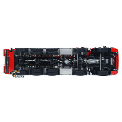TOUCAN RC HOBBY LXY 10x10 Metal 1/14 RC Hydraulic Flatbed Timber Construction Vehicle 770S Car Model 5-Axles Remote Control Crane Dumper Truck