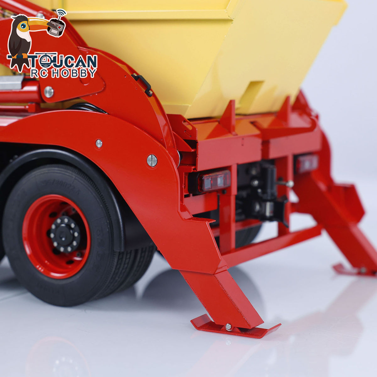 TOUCAN RC HOBBY JXModel VL18U K3363 Cabin 1/14 Metal RC Hydraulic Skip Loader RTR 6x4 Axles Differential Lock 4-Way Valve 2-Speed Gearbox Light Sound for Collectors