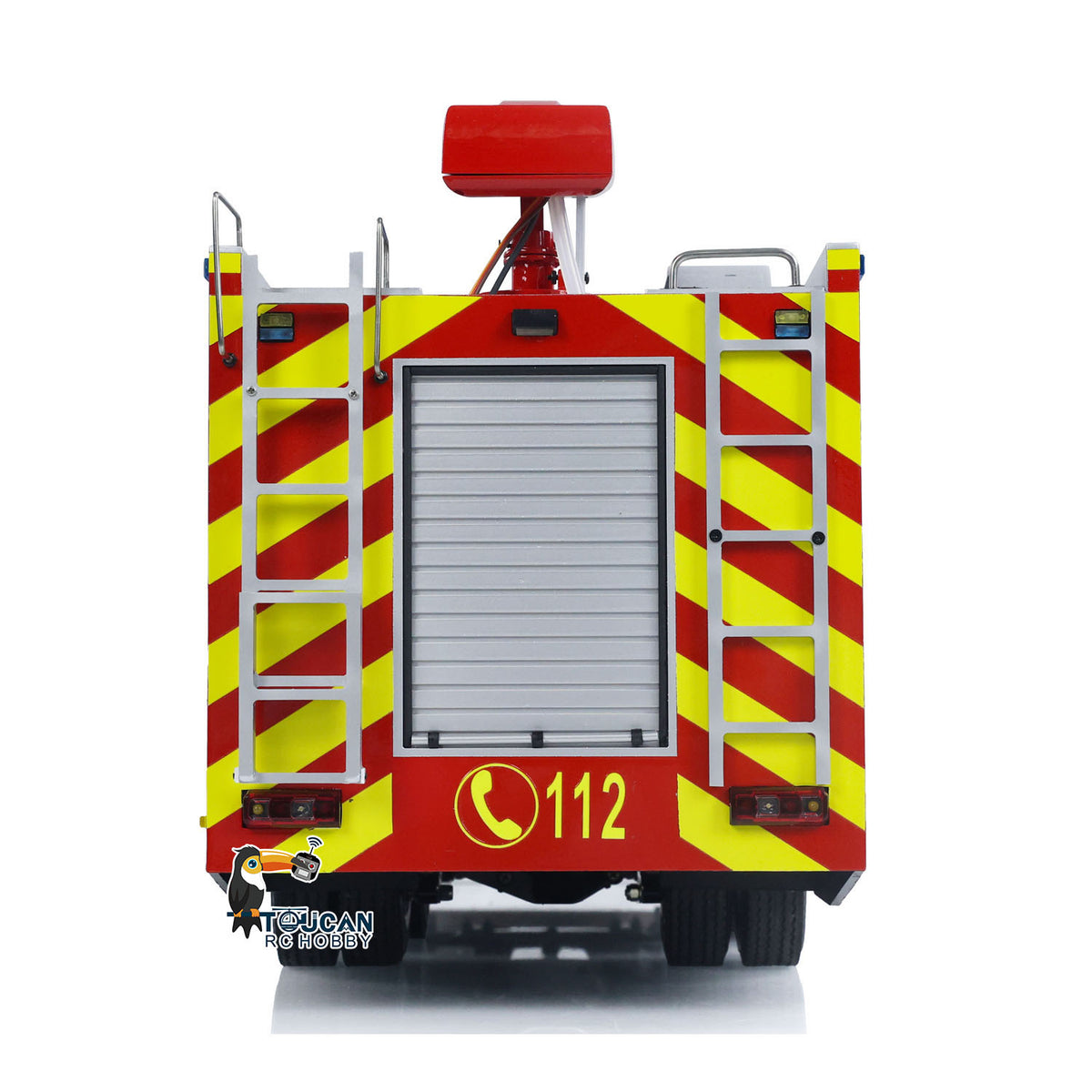 TOUCAN RC HOBBY 1/14 6x4 Metal RC Fire Vehicles PS004 Remote Control Extinguisher Truck Sprinkler Car RTR Hobby Model Lights Sounds I6S Radio System ESC Servo Motor