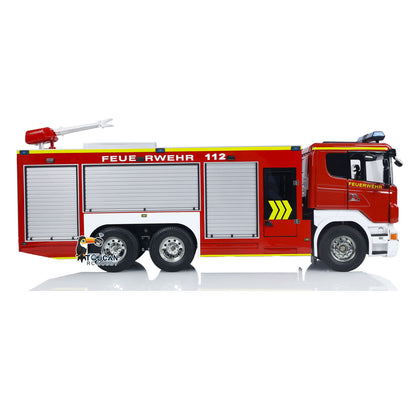 TOUCAN RC HOBBY 1/14 6x4 Metal RC Fire Vehicles PS004 Remote Control Extinguisher Truck Sprinkler Car RTR Hobby Model Lights Sounds I6S Radio System ESC Servo Motor