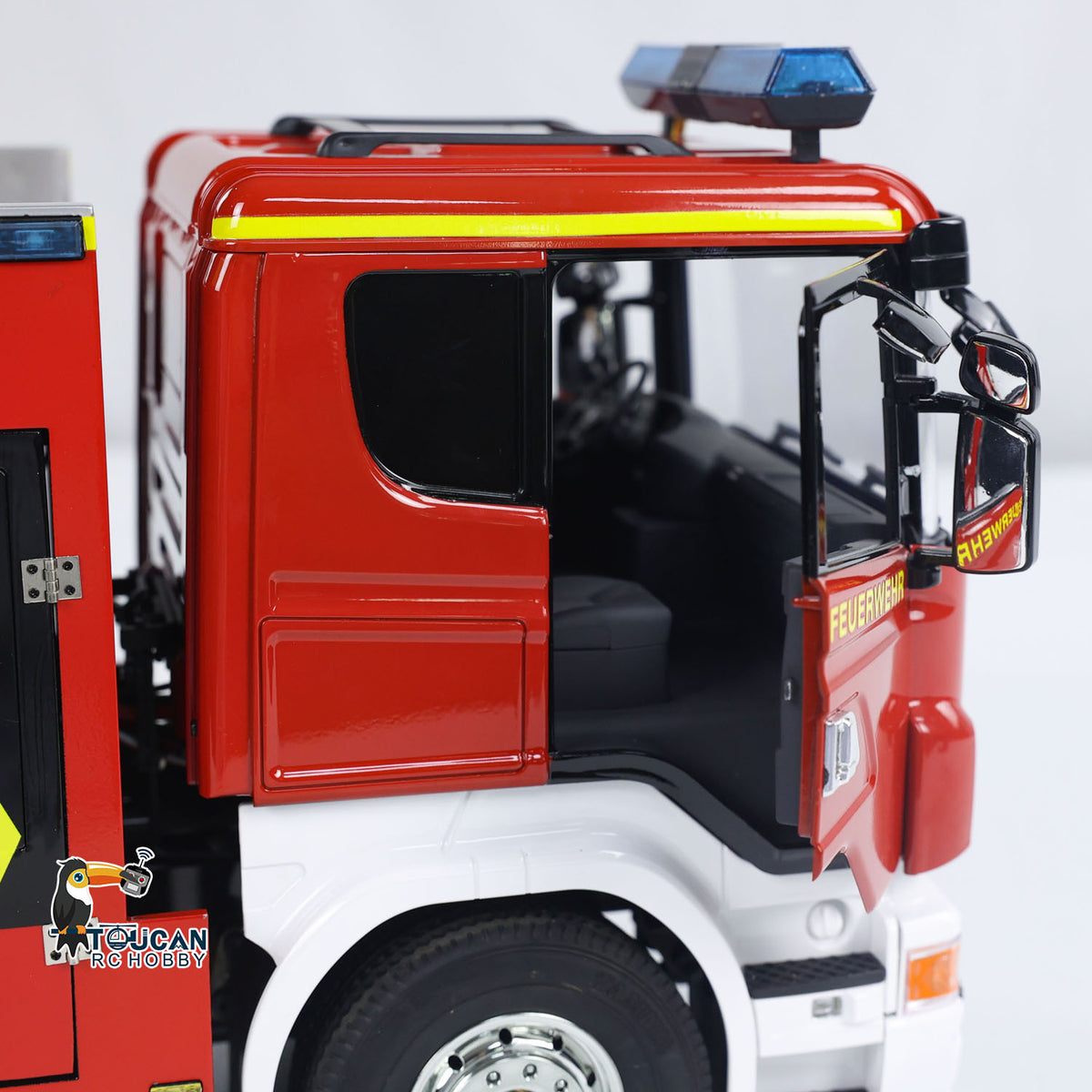 TOUCAN RC HOBBY 1/14 6x4 Metal RC Fire Vehicles PS004 Remote Control Extinguisher Truck Sprinkler Car RTR Hobby Model Lights Sounds I6S Radio System ESC Servo Motor