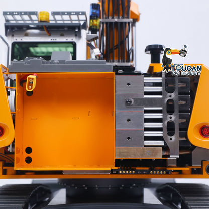 TOUCAN RC HOBBY CUT RC Hobby LR914 PRO MAX Metal 1/14 RC Hydraulic Excavator RC Digger Wrist Quick Coupler Bucket 8ways Valve PL18EV LITE Sound Radio Battery