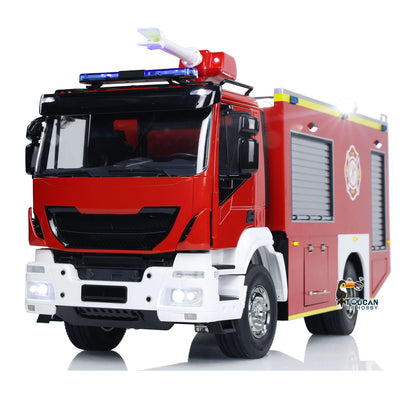 TOUCAN RC HOBBY 1/14 RC Fire Truck 4x2 Rescue Fire Vehicle 2-Speed Transmission Light Sound ST8 Remote Control System Emulated Car Hobby Models