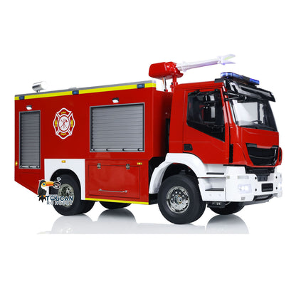 TOUCAN RC HOBBY 1/14 RC Fire Truck 4x2 Rescue Fire Vehicle 2-Speed Transmission Light Sound ST8 Remote Control System Emulated Car Hobby Models
