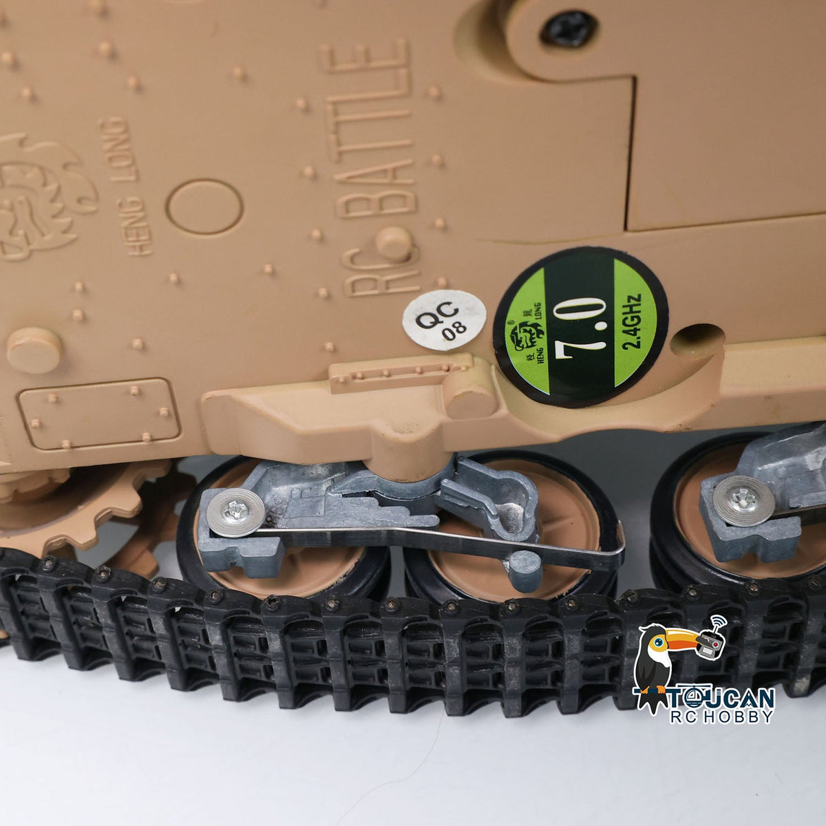 TOUCAN RC HOBBY Heng Long Plastic Sprockets Road Wheels Idlers Accessories Pack Decal Assembled Chassis For HL 1/16 3858 RC Tank Vehicle DIY Model