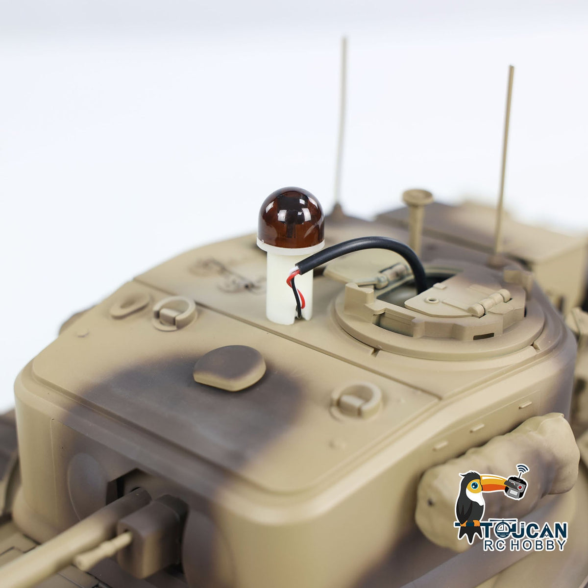 TOUCAN RC HOBBY 1/16 Military RC Battle Tank Churchill Mk.VII Metal Tracks Tongde Electric Tanks Painted Assembled Barrel Recoil Smoke Unit