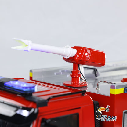 TOUCAN RC HOBBY 1/14 RC Fire Truck 4x2 Rescue Fire Vehicle 2-Speed Transmission Light Sound ST8 Remote Control System Emulated Car Hobby Models