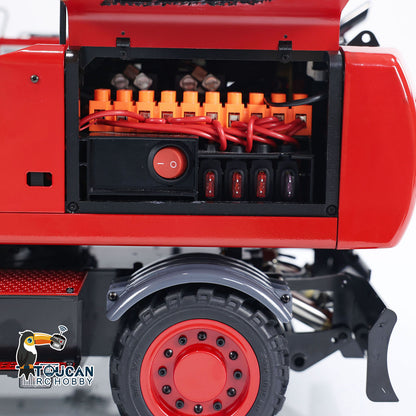 TOUCAN RC HOBBY MTModel 946-3 Metal 1/14 RC Hydraulic Excavator Grab 8-ways Reserving Valves Sound System Lights Ripper for Digger Model Enthusiasts