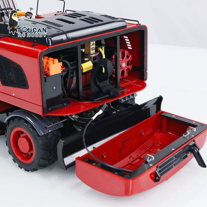 TOUCAN RC HOBBY MTModel 946-3 Metal 1/14 RC Hydraulic Excavator Construction Engineering Vehicle 8-ways Reserving Valves Tiltable Bucket Sound Light for Machinery Enthusiasts