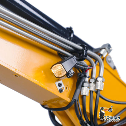 TOUCAN RC HOBBY MTModel 946-3 Metal 1/14 RC Hydraulic Excavator Construction Engineering Vehicle 8-ways Reserving Valves Tiltable Bucket Sound Light for Machinery Enthusiasts